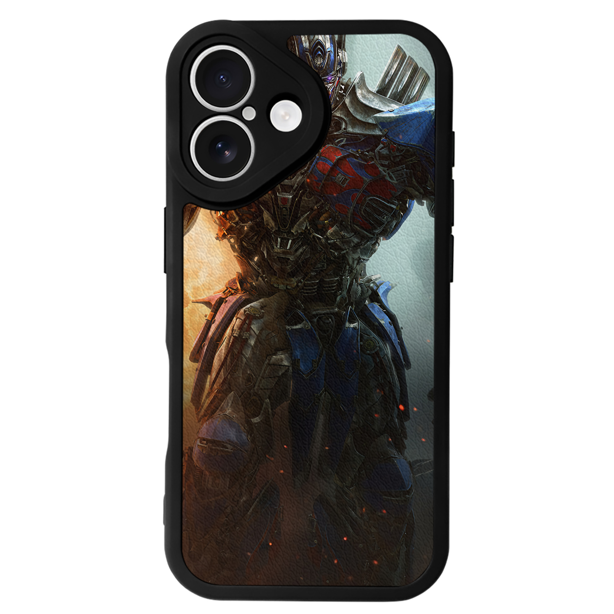 （画像用） Transformers トランスフォーマー 【iPhone 16シリーズ対応】シリコンスマホケース（レザー調） 材質：シリコン